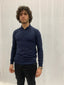 Polo in filo di cotone e lana