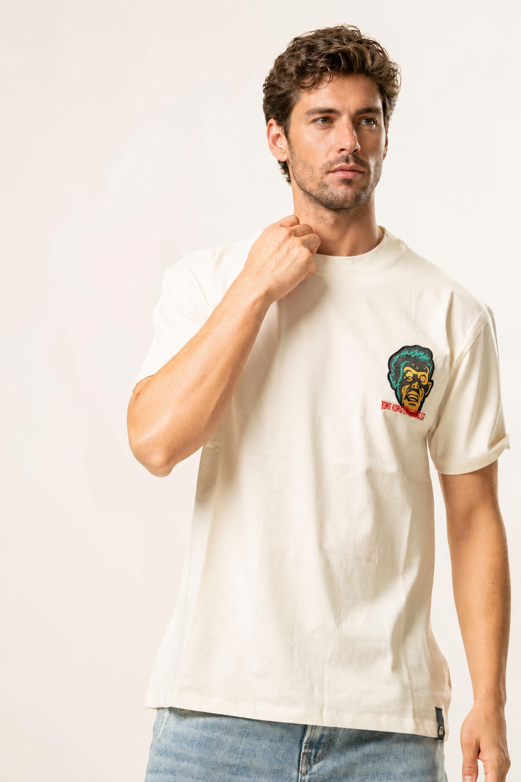 T-shirt con logo sul lato