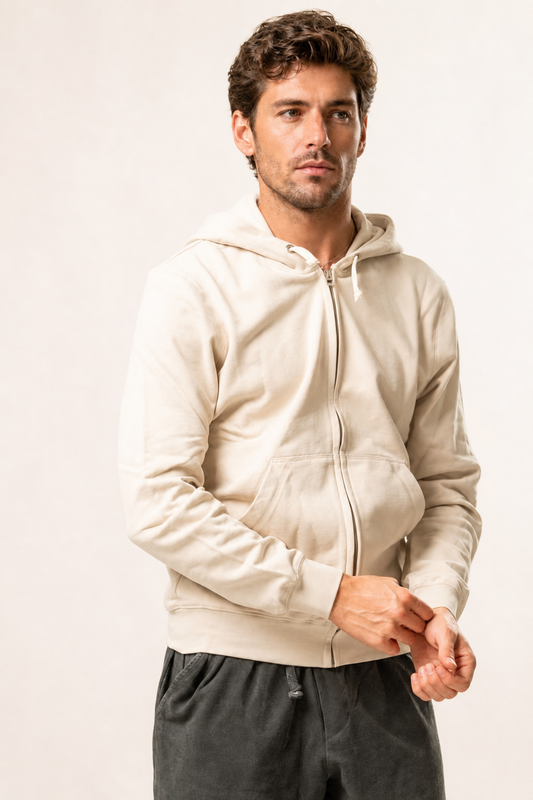 Felpa con zip e cappuccio