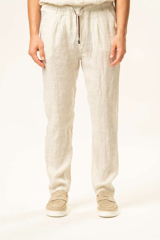 Pantalone 100% lino