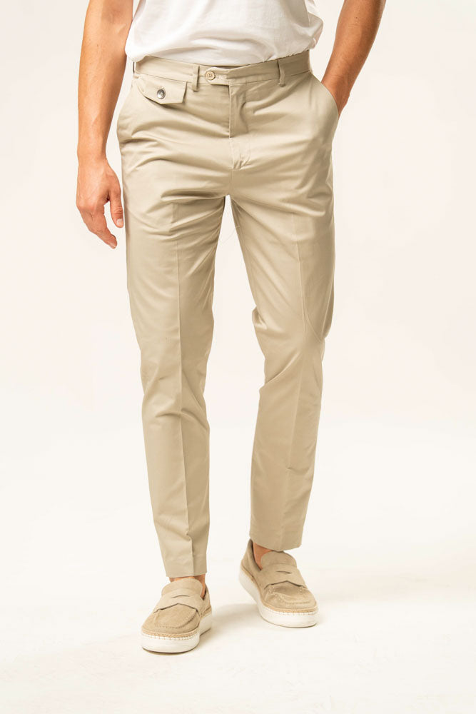 Pantalone classico 100% cotone