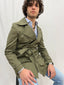Trench Doppiopetto Verde Militare