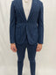 Abito Gessato Blu Navy