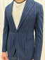 Abito Gessato Blu Navy
