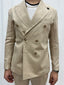 Blazer Doppiopetto Lino Sabbia