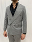 Abito Doppiopetto Grigio Elegante – Stile Sartoriale e Taglio Slim