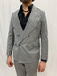Abito Doppiopetto Grigio Elegante – Stile Sartoriale e Taglio Slim