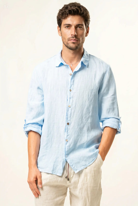 Camicia 100% lino