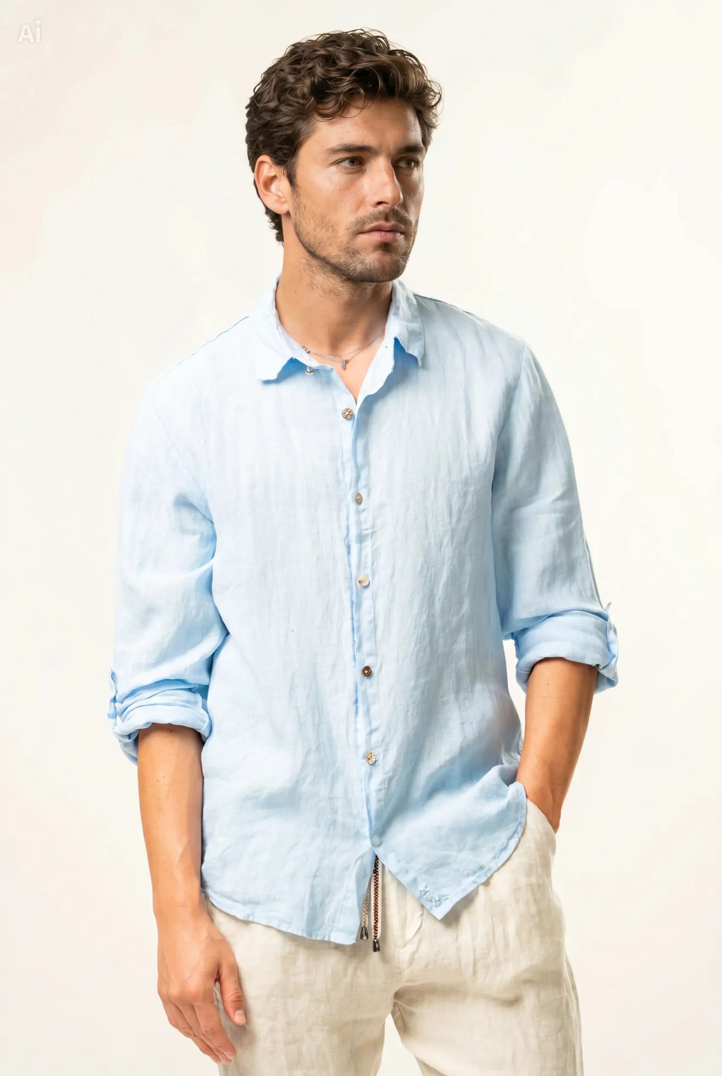 Camicia 100% lino