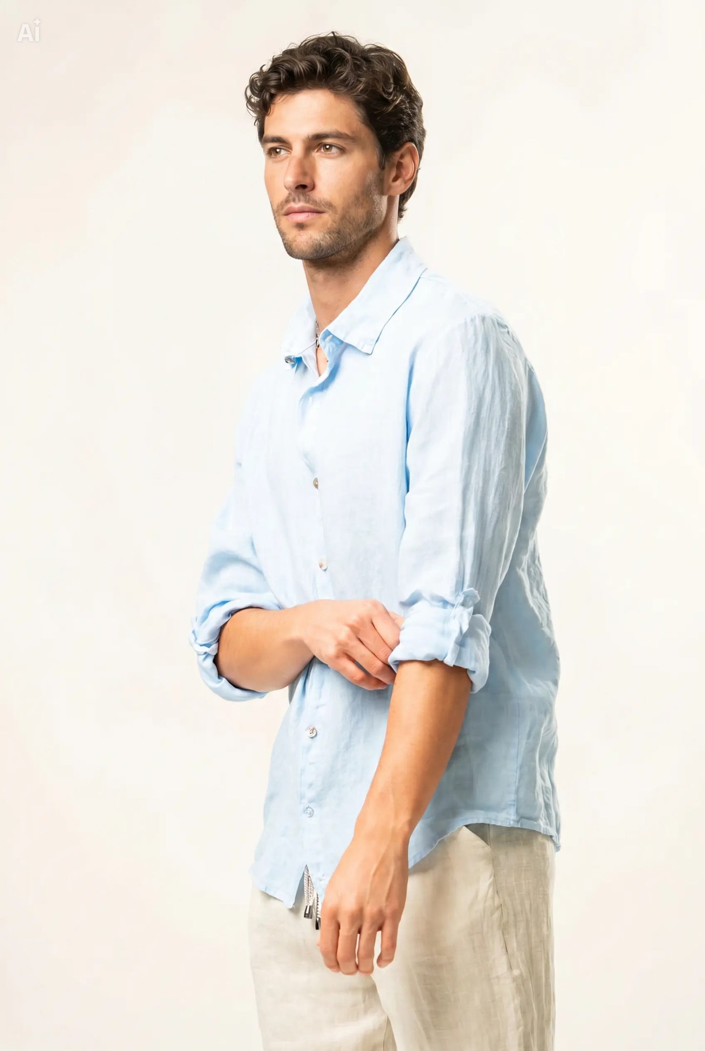 Camicia 100% lino