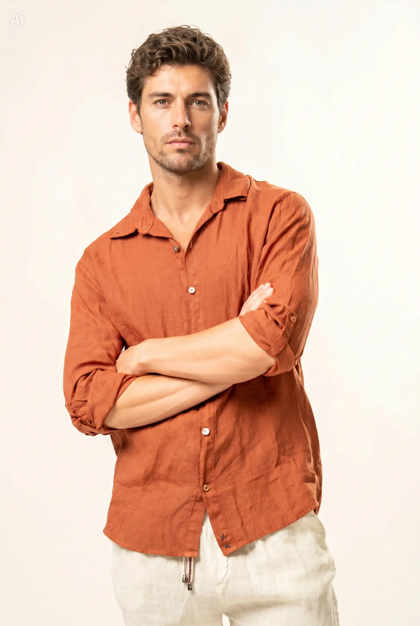 Camicia 100% lino