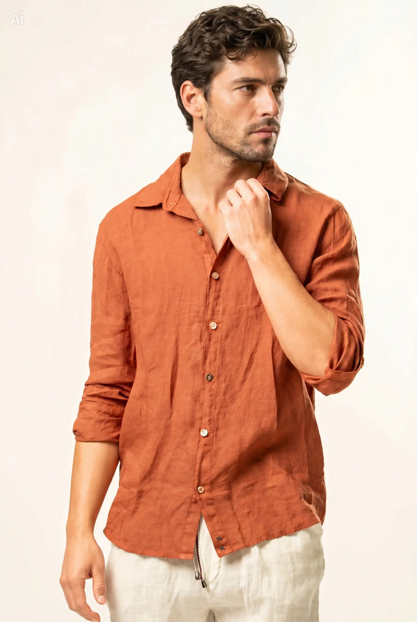 Camicia 100% lino