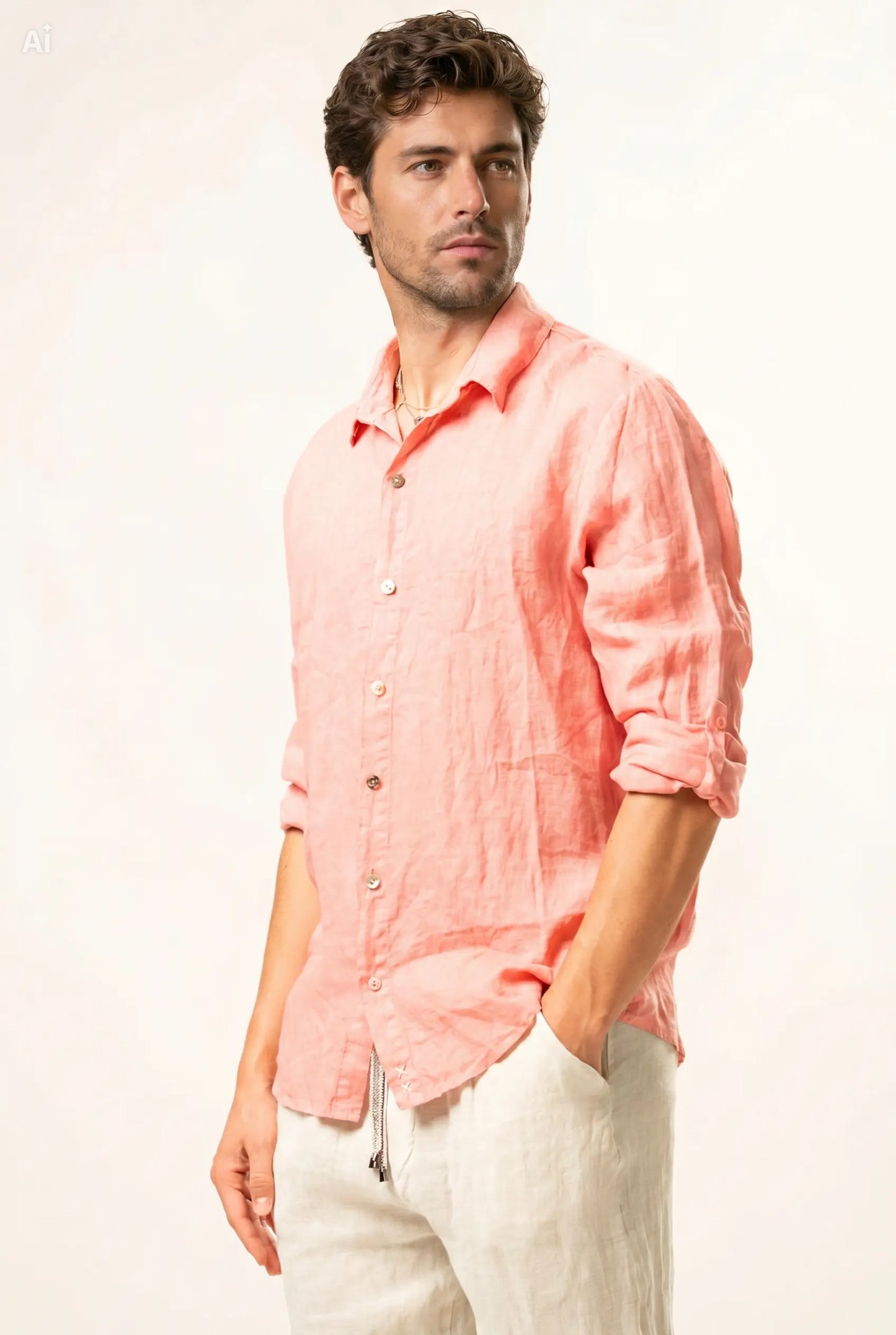 Camicia 100% lino