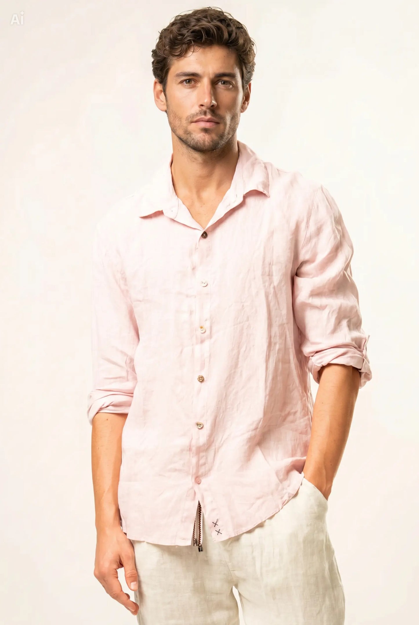 Camicia 100% lino