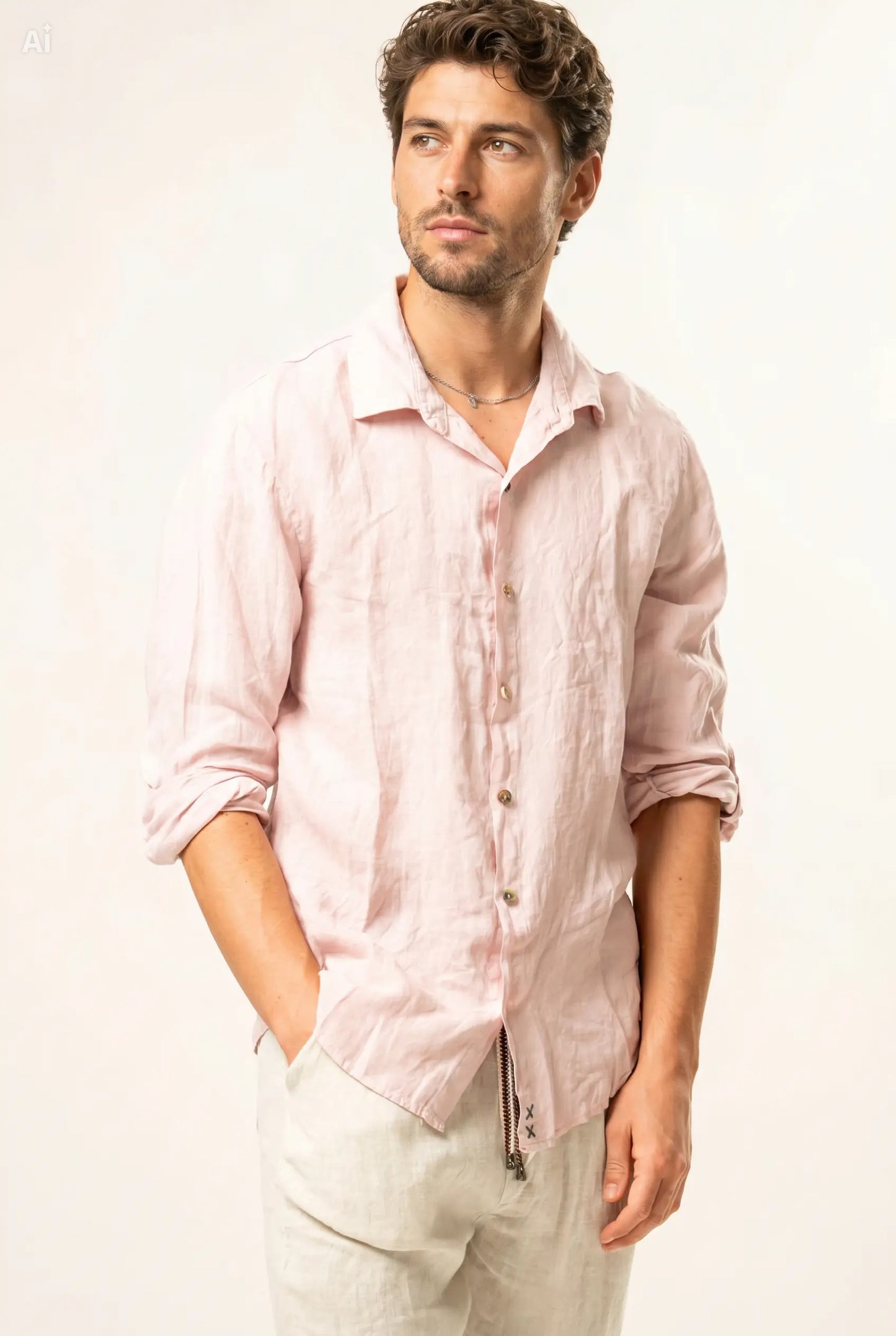 Camicia 100% lino