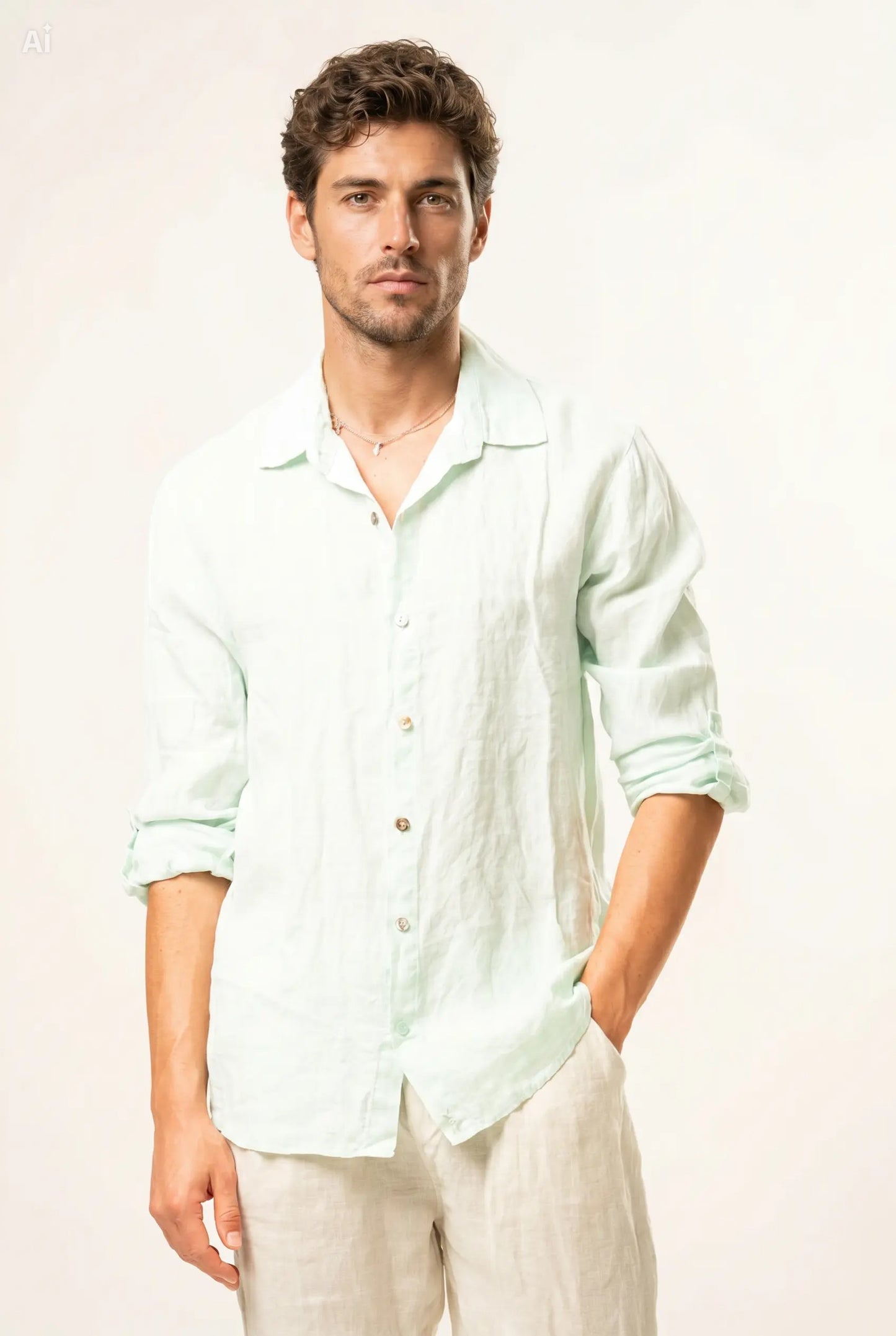 Camicia 100% lino