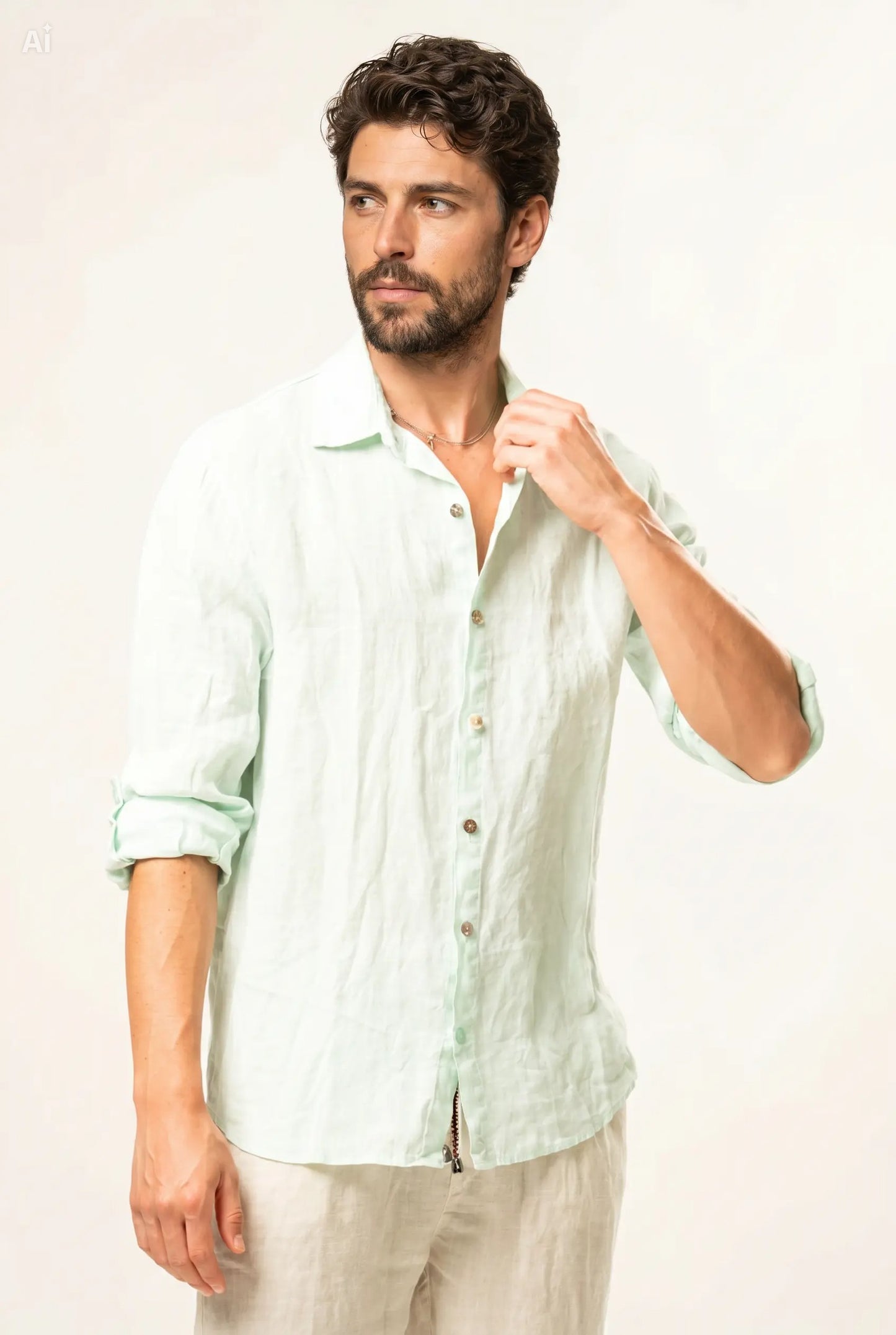 Camicia 100% lino