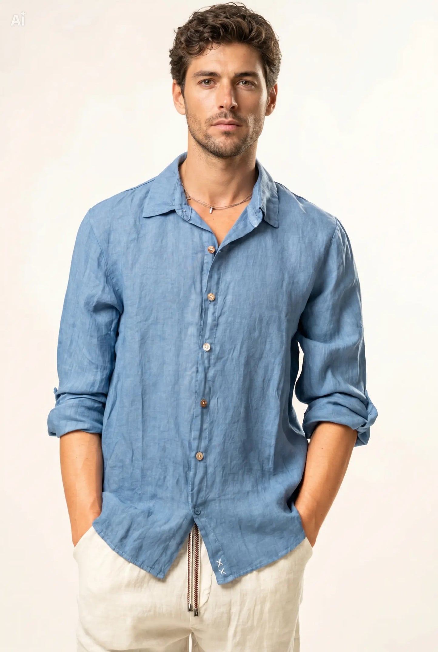 Camicia 100% lino