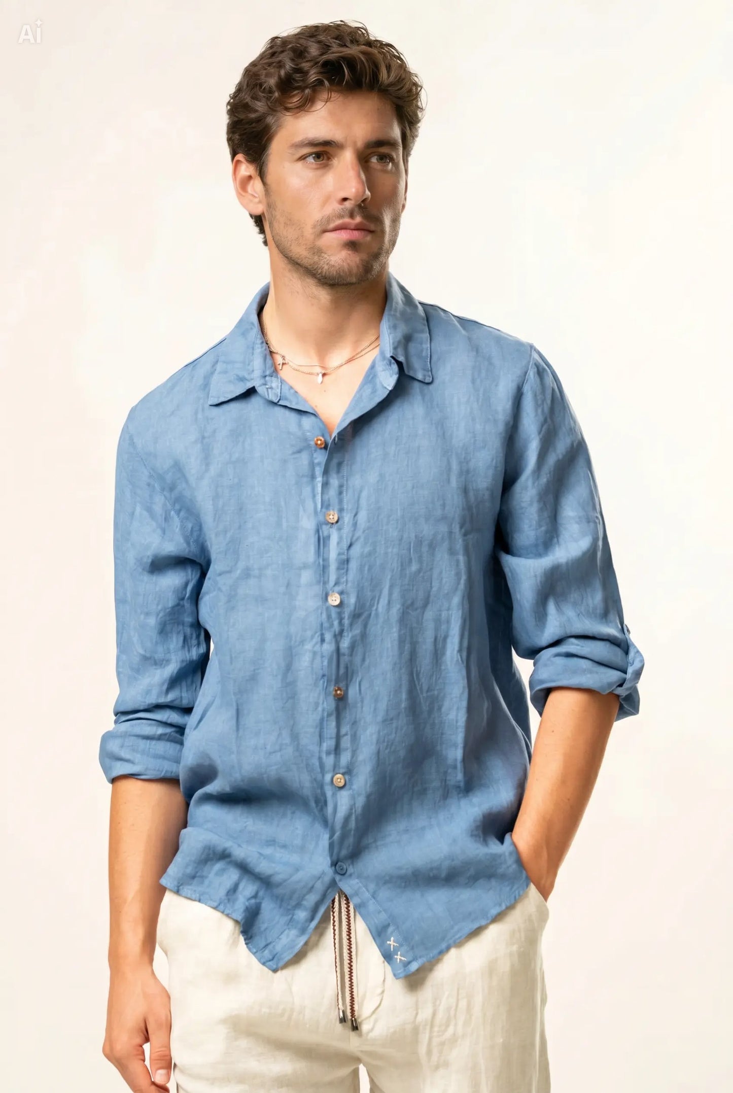 Camicia 100% lino
