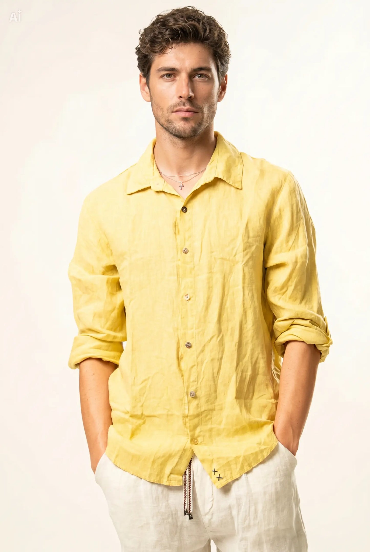 Camicia 100% lino