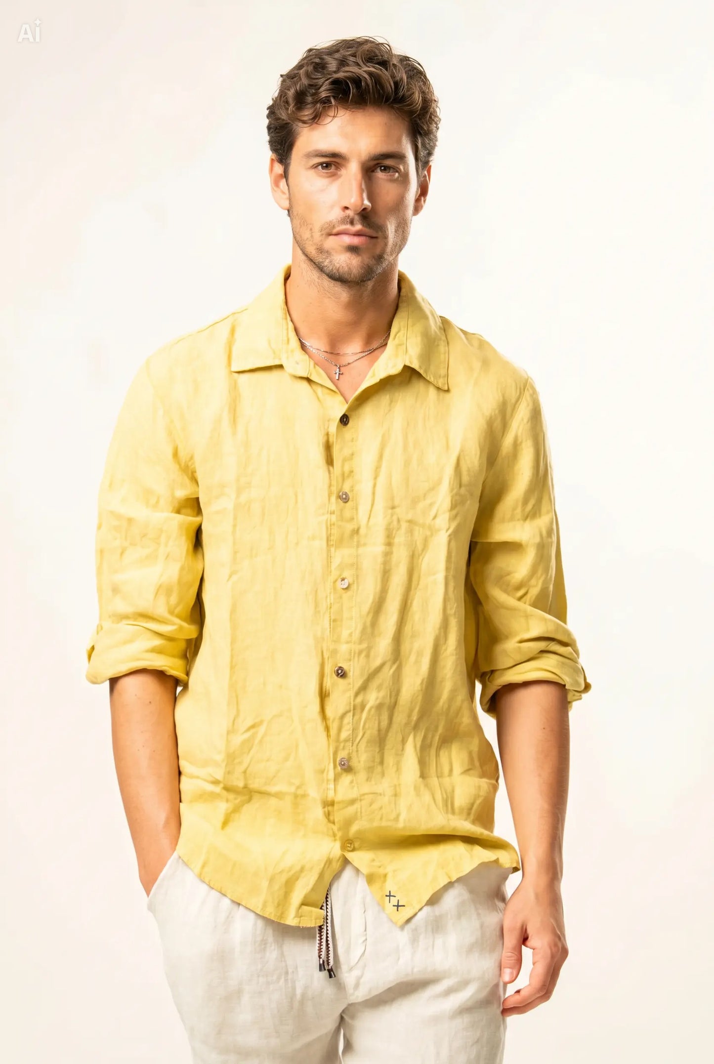 Camicia 100% lino