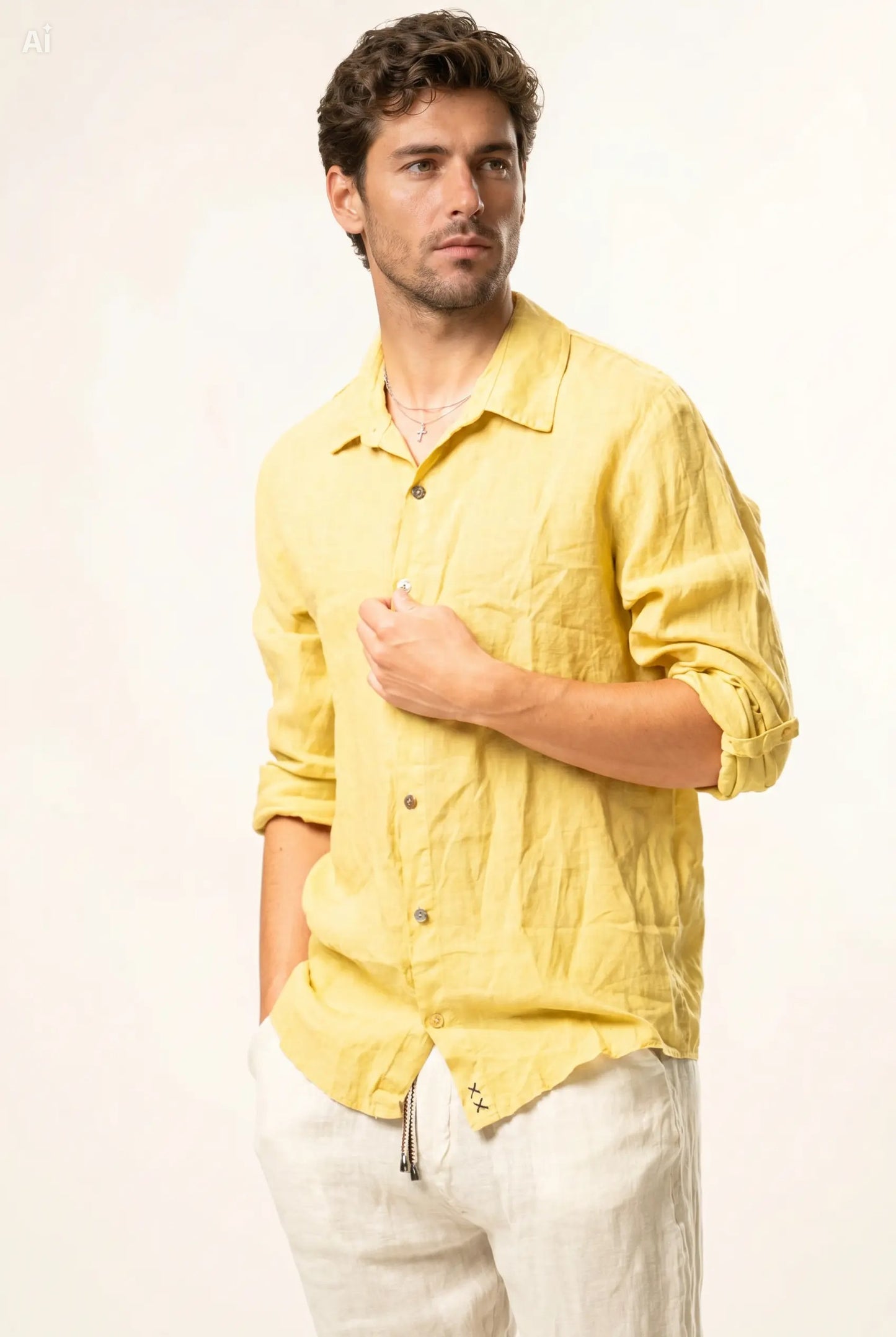 Camicia 100% lino
