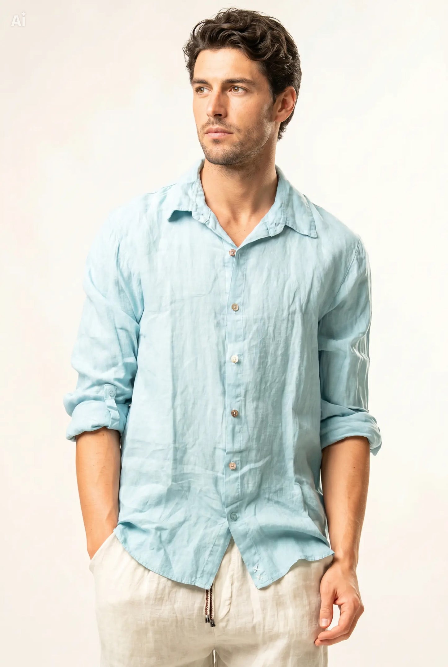 Camicia 100% lino