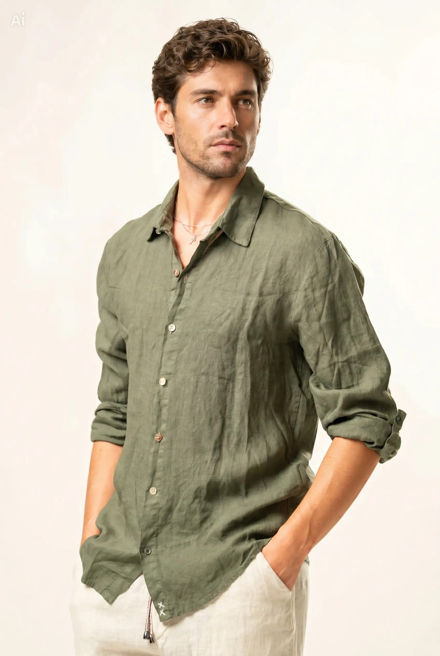 Camicia 100% lino