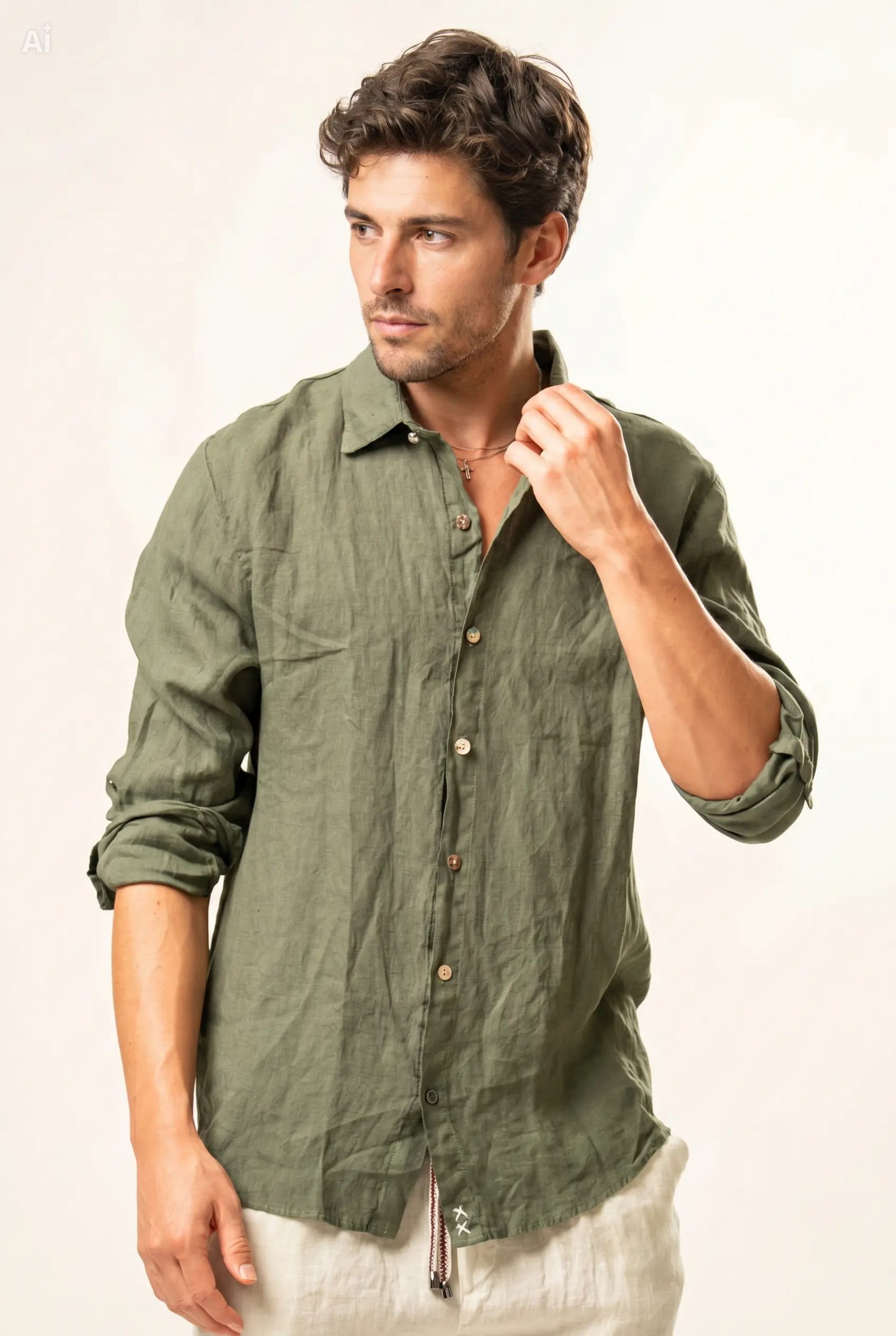 Camicia 100% lino