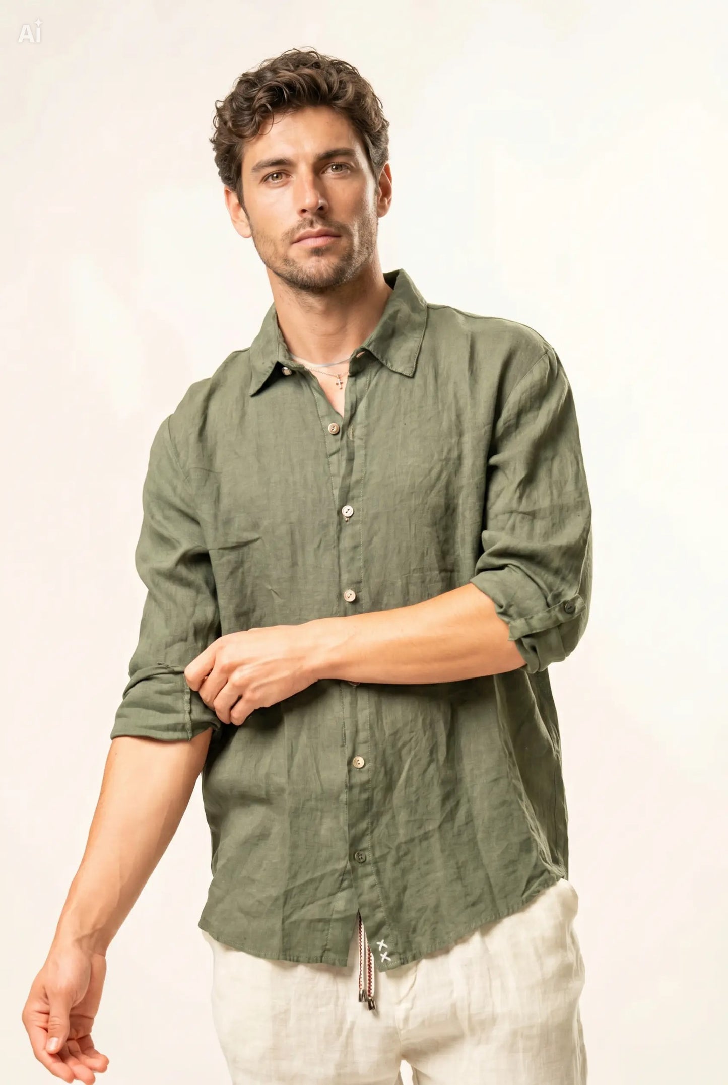 Camicia 100% lino