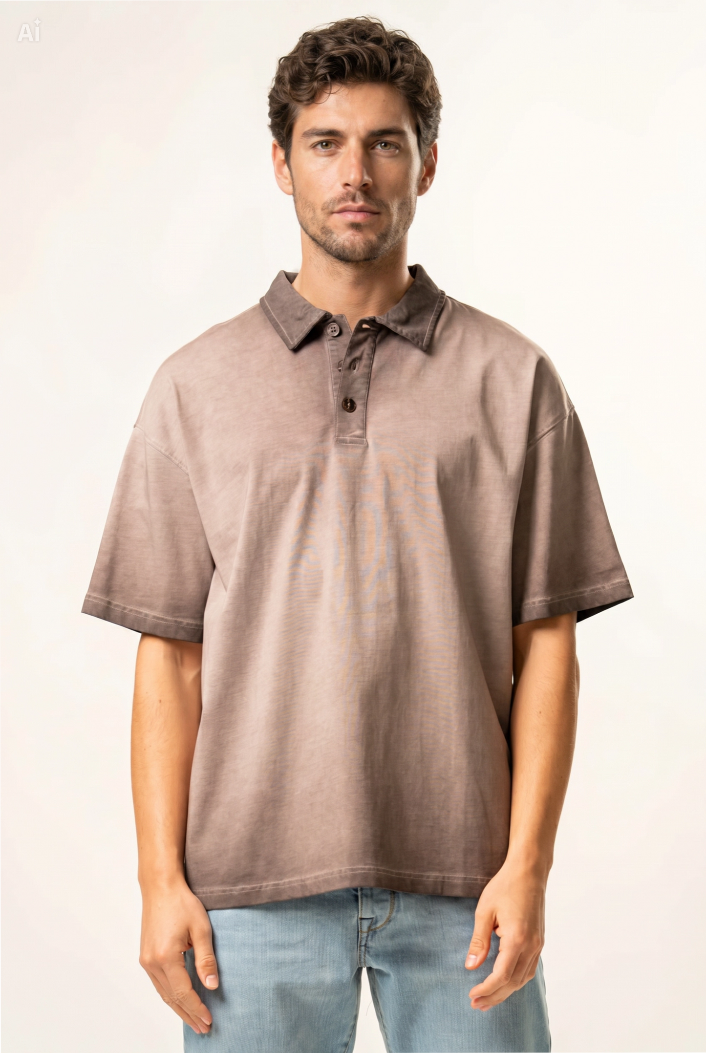 Polo con bottoni 100% cotone