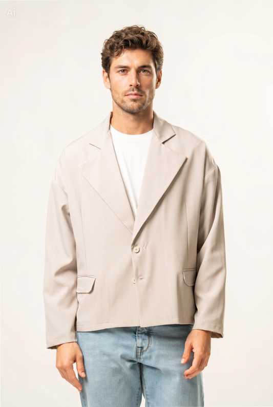 Giacca modello boxy