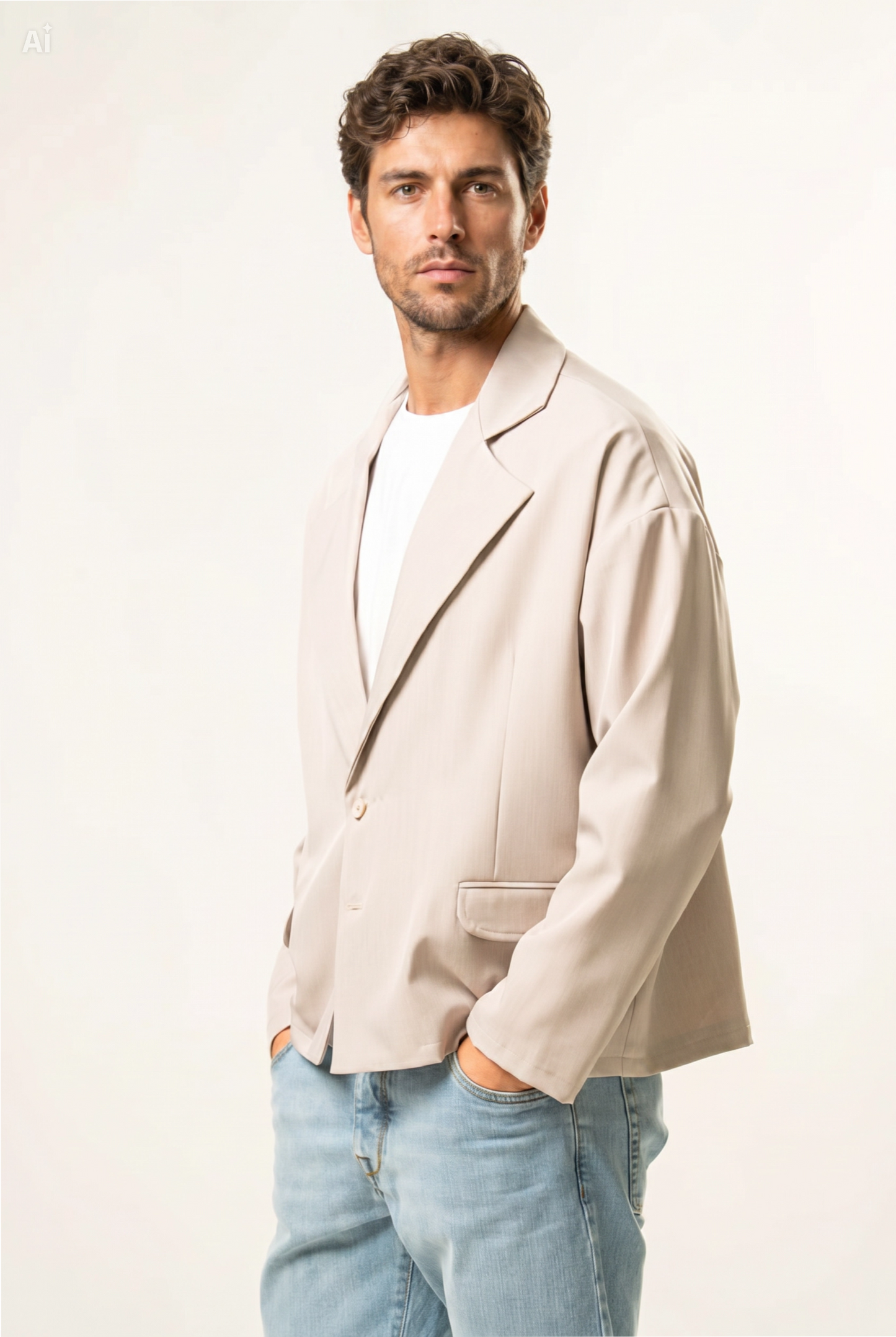 Giacca modello boxy